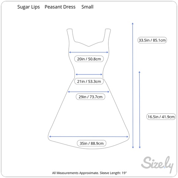 Sugar Lips Women’s Bell Sleeve Embroidered Peasant Dress - Picture 13 of 15